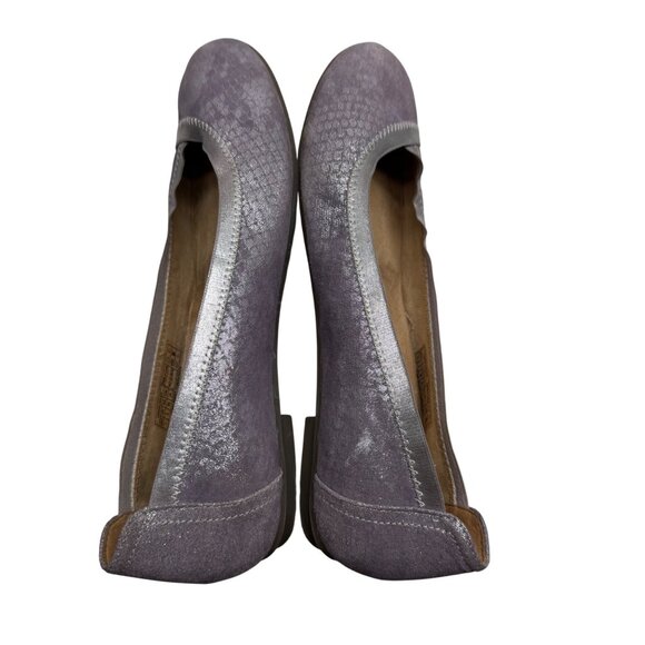 Vionic Caroll Sparkle Purple Round Toe Orthaheel  Ballet Flats Women Size US 7 - Picture 6 of 9